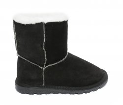 Ugg-uri copii - Ugg-uri copii piele milano 4 negru alb 24-36
