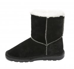 Ugg-uri copii - Ugg-uri copii piele milano 4 negru alb 24-36