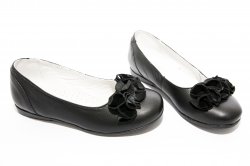 Pantofi balerini copii  - Balerini copii hokide 272 negru floare