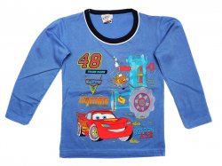 Pijamale copii - Pijamale baieti cars albastru