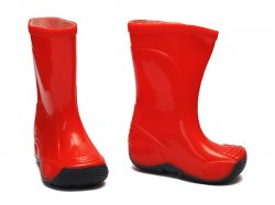 Cizme cauciuc copii  - Cizme copii cauciuc 2 rosu 20-35