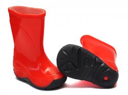 Cizme cauciuc copii  - Cizme copii cauciuc 2 rosu 20-35
