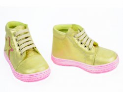 Ghete copii  - Ghete copii piele 400 verde