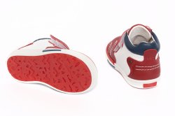 Ghete copii  - Ghete copii piele avus 622 rosu alb