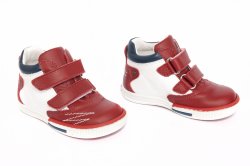 Ghete copii  - Ghete copii piele avus 622 rosu alb