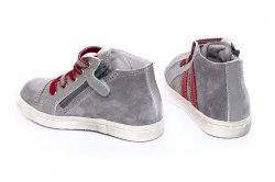 Ghete copii  - Ghete copii pj shoes Rocky gri-rosu
