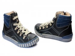 Ghete blana copii  - Ghete imblanite copii hokide 247 albastru