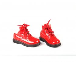 Ghete blana copii  - Ghetute copii pj shoes emy rosu