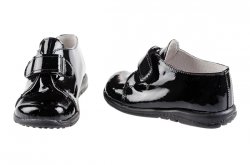 Pantofi copii - Pantofi copii piele nasic negru lac