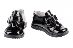 Pantofi copii - Pantofi copii piele nasic negru lac