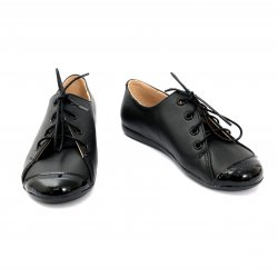 Pantofi copii - Pantofi fete scoala 533 negru lac new