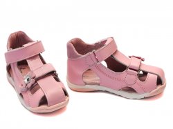 Sandale copii - Sandale fete PJ Shoes Mario roz
