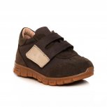 Pantofi copii sport cu talonet din piele pj shoes Tokyo maro bej 19-26