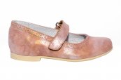 Balerini fete piele naturala hokide 421 roz flori 26-35
