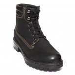 Bocanci copii imblaniti din piele 22H05 negru 36-41