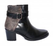 Botine dama blana si piele Bata F356 negru 35-41