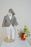 Costum baieti botez colibri 2003 gri ivoar 3luni-7ani