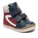 Ghete blana copii din piele 755 blu bordo 19-30