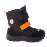 Ghete copii cu blana impermeabile GT tex 95113 negru oran 26-37