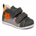 Ghete copii cu talonet hokide 319 gri dark portocaliu 18-24