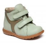 Ghete copii din piele cu talonet 382 vernil kaki 18-25