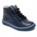 Ghete copii din piele pj shoes Vito blu 30-38