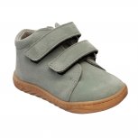 Ghete copii flexibile din piele cu talonet AV415 olive bej 17-30
