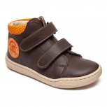Ghete copii flexibile din piele hokide 417 maro port 26-30