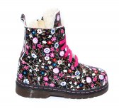 Ghete fete blana pj shoes King print roz 27-36