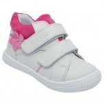 Ghete fete cu talonet hokide 442 alb fuxia 18-25