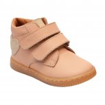 Ghete fete din piele cu talonet hokide 380 roz auriu 19-25