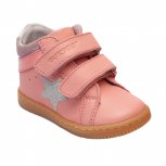 Ghete fete din piele cu talonet hokide 481 roz arg 19-25