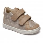 Ghete fete din piele cu talonet hokide 483 bej arg 18-25