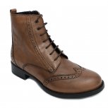 Ghete fete din piele vatuite 4955 marone 27-39