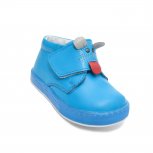 Ghetute copii cu talpa flexibila pj shoes Lucky albastru 18-25