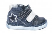 Ghetute copii piele naturala hokide 337 blu blug 19-25