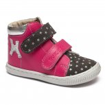 Ghetute fete cu talonet flexibile hokide 417 gri fuxia 18-25