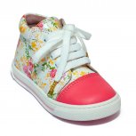 Ghetute fete piele avus 762 alb flori 19-27