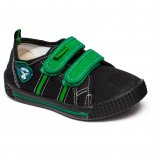 Incaltaminte baieti din textil cu talonet 9801 negru verde 20-31