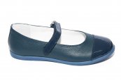 Pantofi balerini copii Pj Shoes Cherry albastru 31-36
