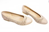 Pantofi balerini dama perforati laser 26 bej 34-41