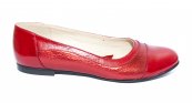 Pantofi balerini dama piele 026.8 rosu bordo 34-41 