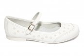 Pantofi balerini fete laser hokide 383 alb 26-36