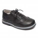 Pantofi copii eleganti din piele AV207 negru g 19-30