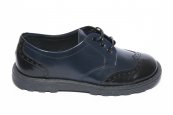 Pantofi copii scoala pj shoes Frigerio 03 negru blu 31-38