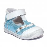 Pantofi fete hokide 403 alb azur 18-25
