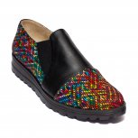 Pantofi fete piele DC5 negru pipit color 34-41