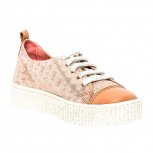 Pantofi fete piele Pj shoes Asia roz print 27-38