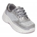 Pantofi fete sport pj shoes Kai argintiu 27-38