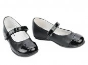 Pantofi fete de scoala cherry negru lac 27-36